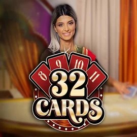 32 Cards by Ezugi, showcased at hugobetscasino.eu.com – game logo