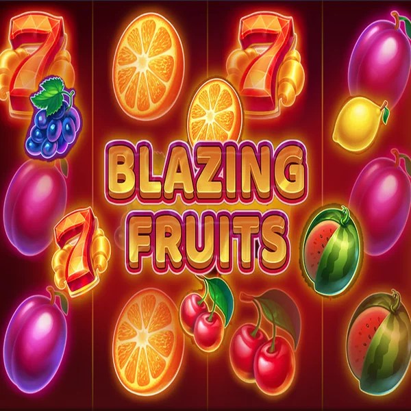 Blazing Fruits online game logo by Inbet Games on hugobetscasino.eu.com