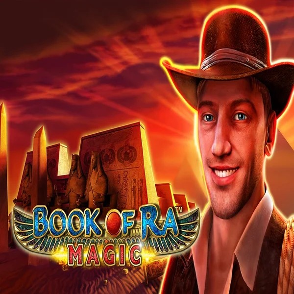 Book of Ra Magic slot visual from Greentube available on hugobetscasino.eu.com