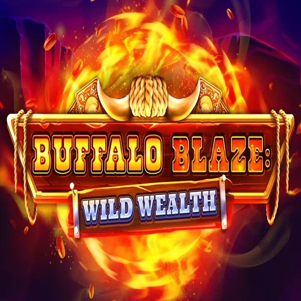 Buffalo Blaze Wild Wealth by OctoPlay, showcased at hugobetscasino.eu.com – game logo