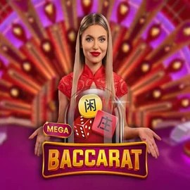 Mega Baccarat logo by Pragmatic Play HugoBets Casino