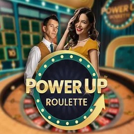 PowerUP Roulette online game logo by Pragmatic Play on hugobetscasino.eu.com