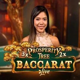 Prosperity Tree Baccarat slot logo by Evolution at HugoBets Casino