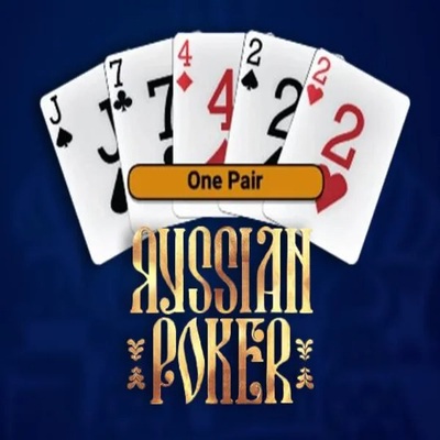 Russian Poker by OneTouch Games, showcased at hugobetscasino.eu.com – game logo