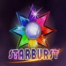Starburst slot icon by NetEnt, available at HugoBets Casino