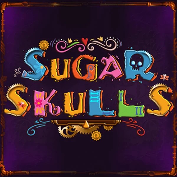Sugar Skulls online game logo by Booming Games on hugobetscasino.eu.com