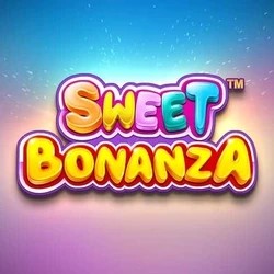 Sweet Bonanza logo by Pragmatic Play at HugoBets Casino