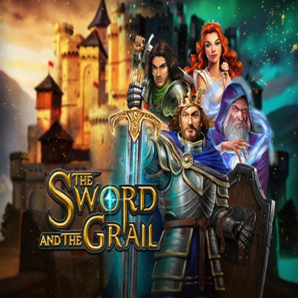 The Sword and the Grail slot visual from Play'n GO available on hugobetscasino.eu.com