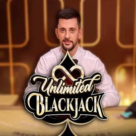 Unlimited Blackjack by Ezugi, showcased at hugobetscasino.eu.com – game logo